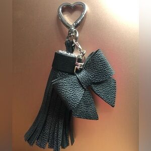Handmade Black and Silver Tassel Key Holder